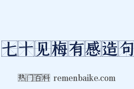 七十见梅有感造句是什么意思的图片